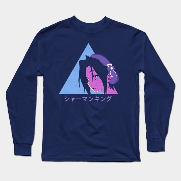 Shaman king - Yoh Asakura - Vaporwave Long Sleeve T-Shirt by SirTeealot